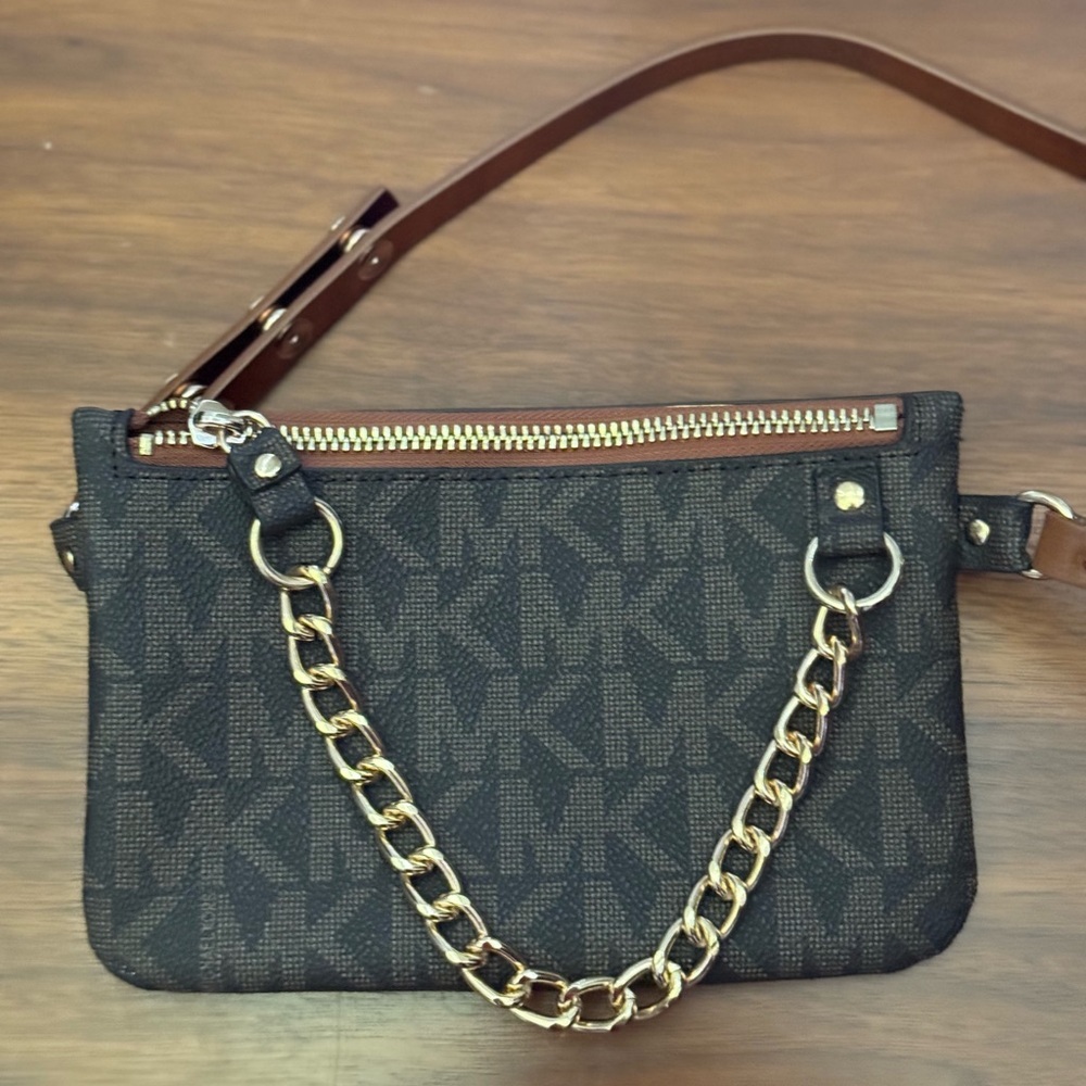 Michael Kors Brown Crossbody Belt Bag Sz M